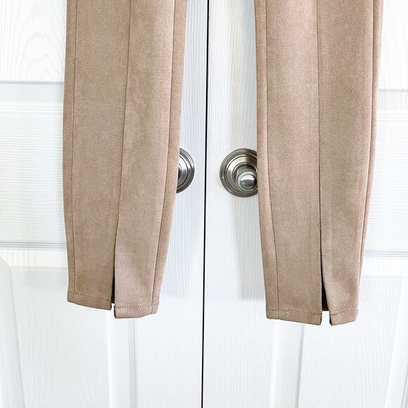 BLANKNYC Faux Suede Leggings in Tan - Picture 4 of 8